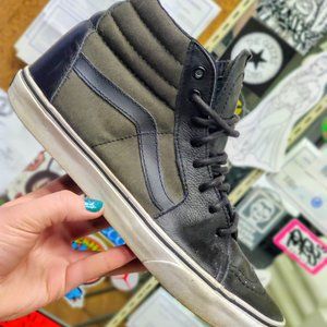 Premium Leather Vans Sk8-Hi US Mens 10
